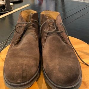 Men’s brown suede bootie geoxrespira